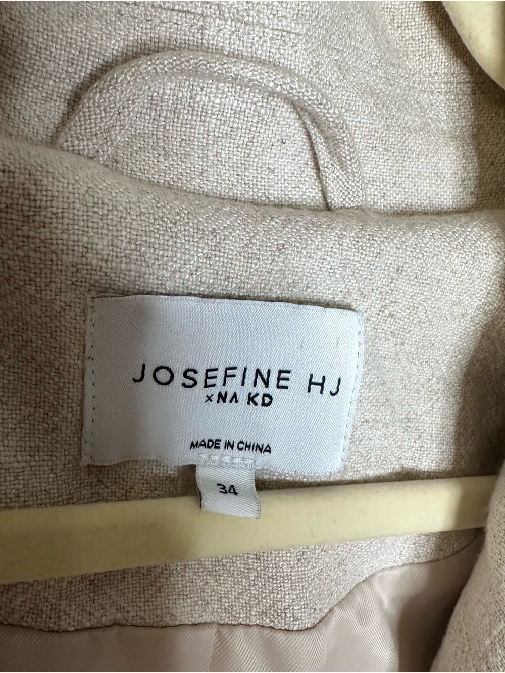 NA-KD Linen Blend Trench Coat 34 (6) - Picture 6 of 8